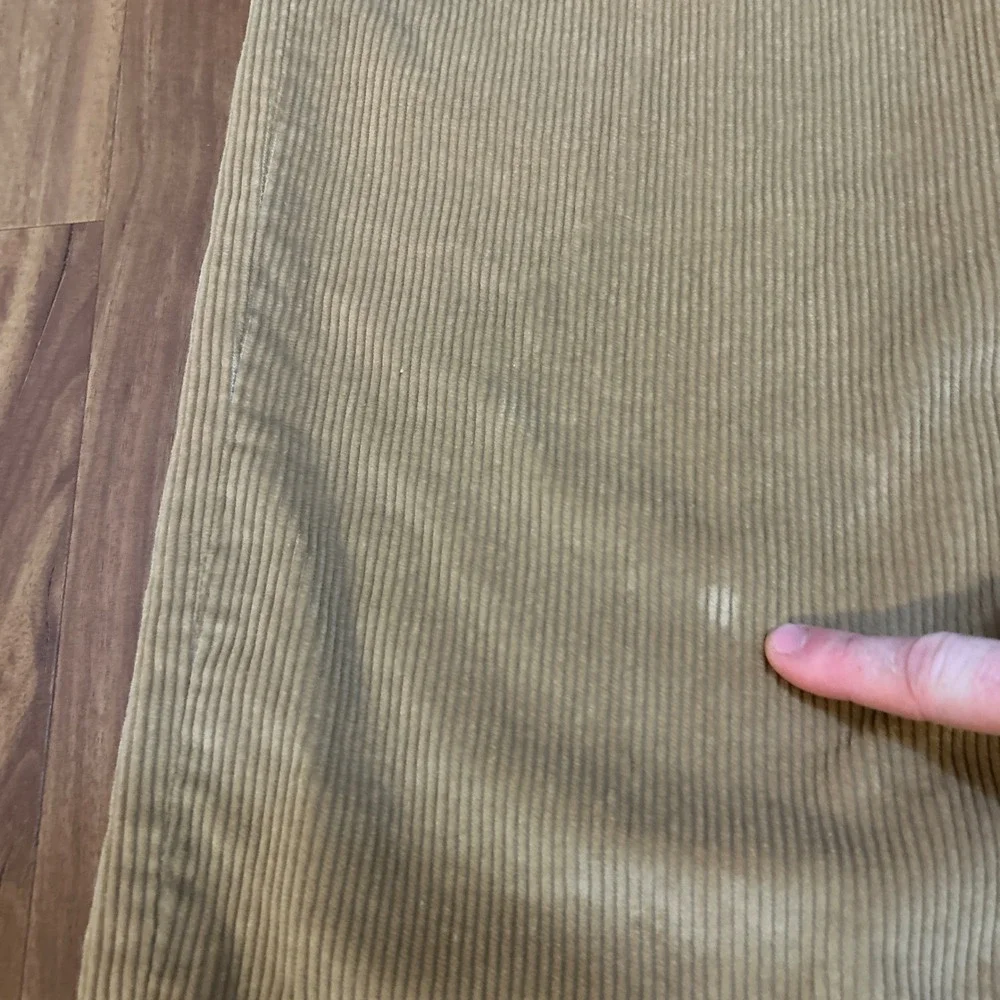 Vintage Nordstrom Mens Corduroy Pants 36x29 Tan Wide Wale Made in USA 80s